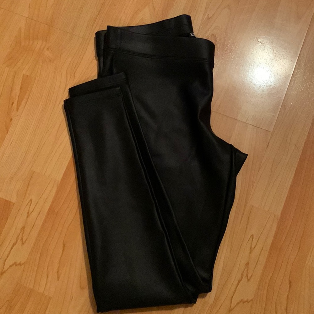 Express pleather liquid leggings